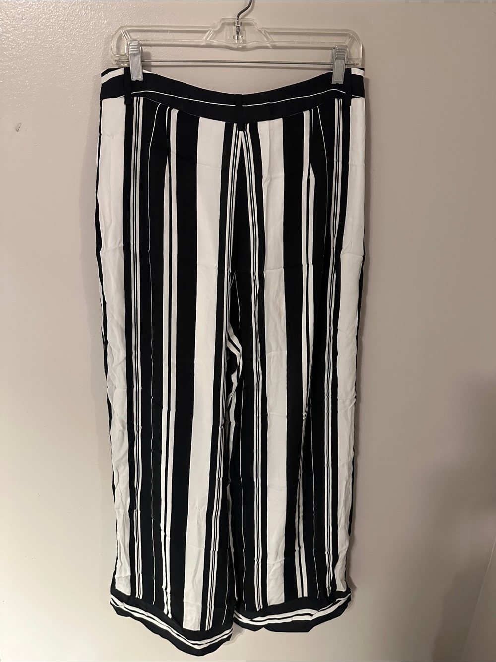 Chelsea28 Black and White Vertical Stripe Maxi Skirt
